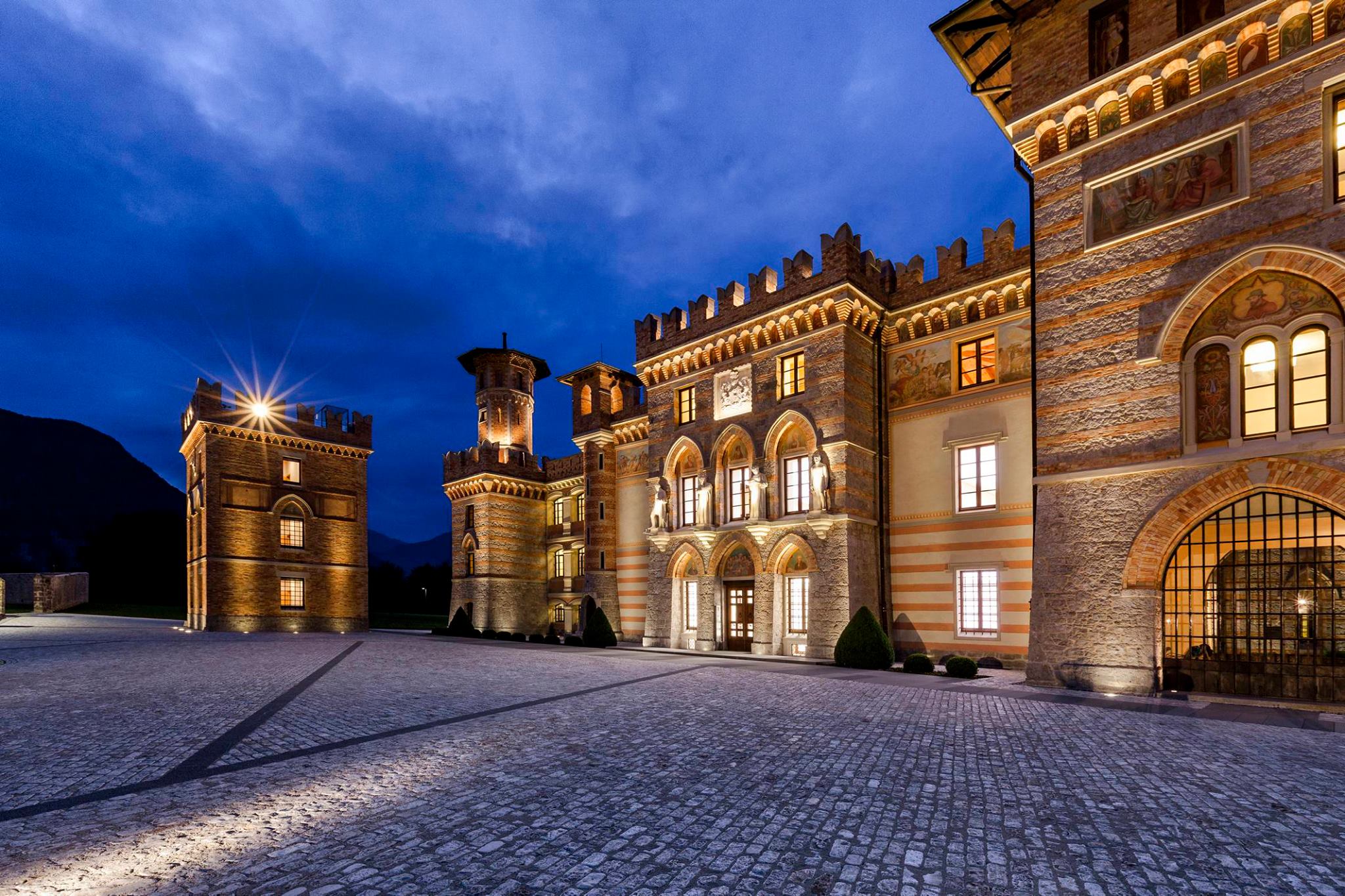 Castello Ceconi in the Val d’Arzino landscape